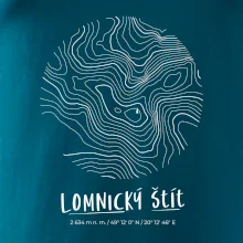 Lomnický štít - vrstevnice v kruhu