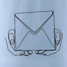 Obálka pôšták jedným ťahom Obálka pôšták jedným ťahom