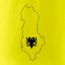 Albánsko obrys mapa