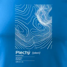 Plechý - vrstevnice v obdĺžniku