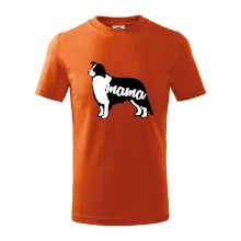 Border kolie mama obrys