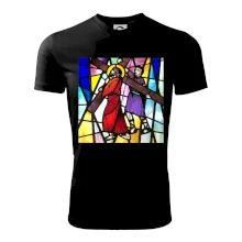 Vitráž - Ježiš a kríž