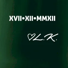 Dátum výročia a iniciály