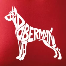 Doberman - nápis v tele