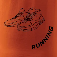 Running nápis šikmo