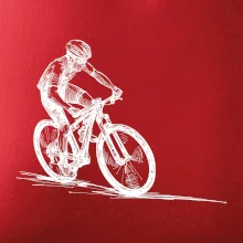 MTB kreslený cyklista