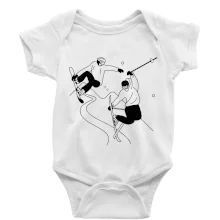 Lyžovanie - kreslené obrázok