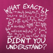 What exactly didnt you understand Chemistry What exactly didnt you understand Chemistry