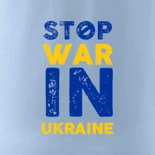 Farebný nápis Stop war in ukraine