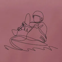 Kajak na vode jedným ťahom