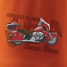 Cestovná motorka Amerika červená