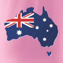 Austrália - vlajka mapa