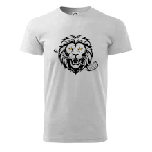 Floorball - Lev s hokejkou v tlamě