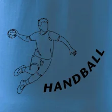Handball nápis šikmo