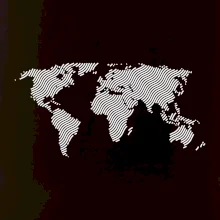 Mapa sveta odtlačok