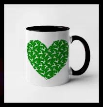 Vianočné jelene v srdci