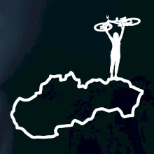 Mapa Slovenska - cyklista