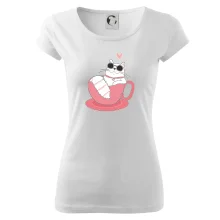 Hustá mačka v hrnčeku