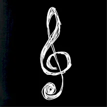 Husľový kľúč kreslený Husľový kľúč kreslený