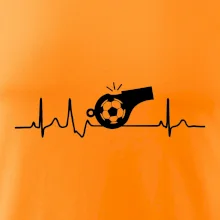 EKG futbal rozhodca a píšťalka