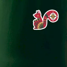 Folklór na prsníku veverička