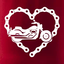 Moto srdce reťaz - chopper