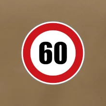 Dopravná značka - obmedzenie rýchlosti 60 Dopravná značka - obmedzenie rýchlosti 60