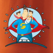 Táta superman - kluk, kluk a dítě