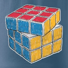 Rubikova kocka kreslená