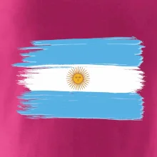 Argentína vlajka kreslená štetkou