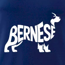 Bernese Mountain Dog nápis v tele