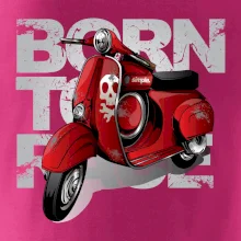 Scooter born to ride red