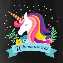 Unicorns are real dúhový Unicorns are real dúhový