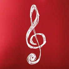 Husľový kľúč kreslený