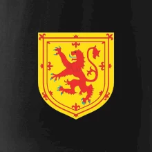 Škótsky lev na hrudi