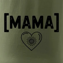 Mama nápis a srdce a slnečnice Mama nápis a srdce a slnečnice