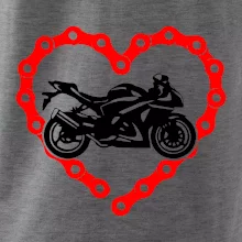 Moto srdce reťaz - cestná