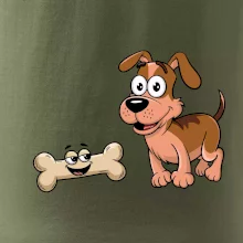 Parové tričko - Pes a kosť