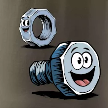 Parové tričko - Skrutka a matka Parové tričko - Skrutka a matka