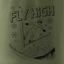 Čiernobiely skokan fly high