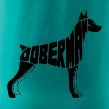 Dobermans - nápis v tele