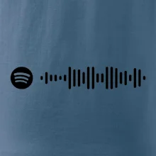 Spotify kód na prsníku