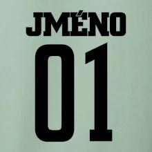 Futbalový dres - vlastné meno a číslo