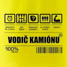 Čiarový kód - Vodič kamiónu Čiarový kód - Vodič kamiónu