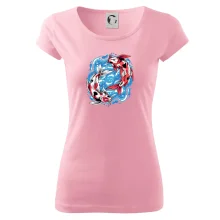 Yin & Yang Koi kapor - červený