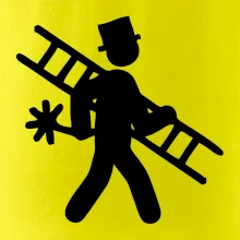 Kominík logo + nápis na zádech