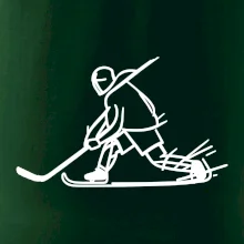 Kreslený hokejista tučnou fixkou Kreslený hokejista tučnou fixkou