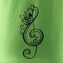 Husľový kľúč kvety