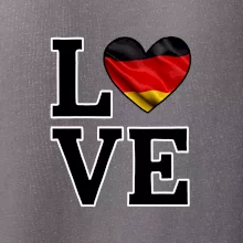 Love Nemecká vlajka Love Nemecká vlajka