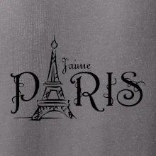 Paris nápis Eiffelovka rovný